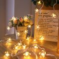 LED Cherry Blossom Lamp Street Garland Wedding Christmas Decoration for Home Festoon Fairy Lampki Led Lights New Year for Garden--Warm White--3m 20Led. 