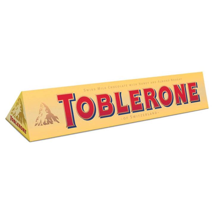 Toblerone Milk Chocolate With Honey & Almond Nougat - 100gm