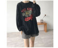 IELGY pure cotton loose t-shirt female port style temperament loose and thin all-match long-sleeved t-shirt. 