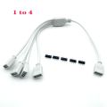 Rauf Traders 4 Pin RGB Led Connector Cable 1 TO 4 Female to Female 4pin RGB Splitter Cable For 3528 5050 3014. 