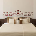 Headboard Heart Bedroom Bedhead Wall Decal Large Nursery Vinyl Living Room Wall Art Decal Flourish Murals Diy Bd01. 