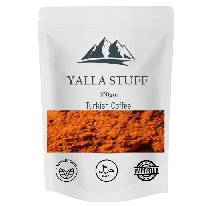 Imported Turkish Coffee powder/Turkish Dark Roast of Finest Arabica Coffee Beans powder-100g
