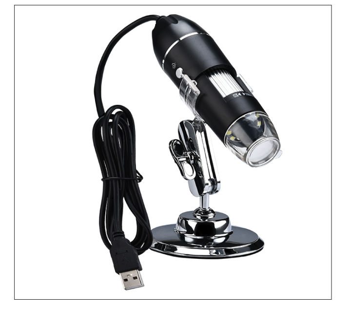 【Mary DAI Store】1000X HD Digital USB Microscope Handheld Portable Digital Microscope Interface Electron Microscopes with 8 LEDs Bracket