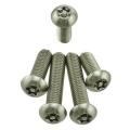 Stainless Steel SS Security Star Key Bolt Size M5x6mm (Pack of 12pcs). 