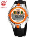 Children Kids Digital Watch Stopwatch Ohsen Clock Orange Led Electronic Sport Watches 50m Waterproof Wristwatch For Boys Girls. 