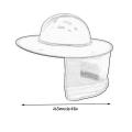 EF Hard Hat Sun Shade Neck Shield Protection Visable Mesh For Hardhats/Helmet. 