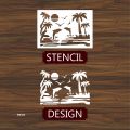 Dolphin Airbrush art Stencil Wall Painting Scrapbook Coloring Embossing Album Decorative Template. ID 325. 