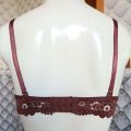 Maroon Color Double Padded Bras | Push-Up Bra With Adjustable Straps For Women. 