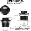 High Quality Mini Momentary Push Button Switch Round Switch No Lock AC 250V / 3A AC 125V /6A Balck Cap. 