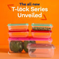 BPA-Free Stackable Plastic Food Storage Boxes, 7-Piece Thumb Lock Lunch Containers for Kitchen, Travel, Office Use. 