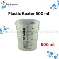 Plastic Beaker 500 ml, Measuring Cup 500 ml - Polypropylene Plastic - Raised Graduations, - Euro Design – Unichem – Use Education Equipment for Industrial and Academic Labs easy reading, or used widely in kitchen. - Science Research Kitchen, Chemistry Cla. 
