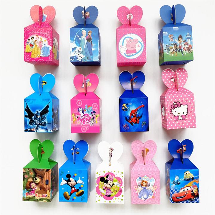 10 pcs Birthday Favor boxes or gift box or goody box for birthday themes decoration or favor box for birthday decoration or birthday return gifts