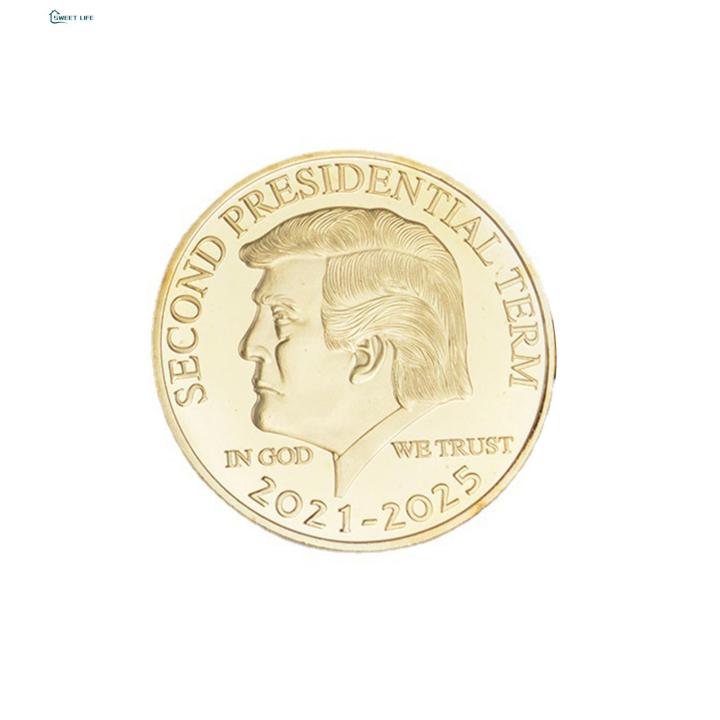 Commemorative Trump Coin Golden Trump Mugshot Commemorative Coin Double Sided Collectible Souvenir Fine Crafted Proof Coin Trump Commemorative Coin