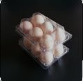 50 Pack Eco-Friendly 6-Cell Egg Cartons Clear Plastic Bulk Crates for Market or Storage. 