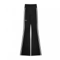 Hot girl strip sports bell bottoms, women's spring and autumn design, high-waisted, slim, drape, mopping the floor, casual and thin, yoga pants. 