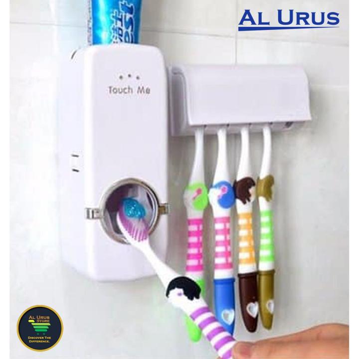 Toothpaste%20Dispenser%20Toothbrush%20Holder%20-%20White%20%20Multi-Functional%20Wall%20Mounted%20Toothpaste%20Squeezer%20Set%20of%20Brush%20Holder%20and%20Tooth%20paste%20Dispenser%20%20Wall%20Mounted%20Plastic%20Toothpaste%20Dispenser%20%20Tooth%20Paste%20with%20Tooth%20Brush%20Holder%20%20Best%20Quality%20%20%20Al%20Urus%20-%20Image%202