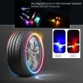 1Pcs LED Bike Motorcycle Wheel Tire Lamp/ Car Wheel Spoke Light Valve Caps/ Colorful Flash For MTB Road Bike. 