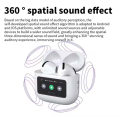 A10 Pro Earbuds - Touchscreen LCD Earbuds, A10 Pro Airpods, Wireless Bluetooth Earbuds Multi Languages Headset Earphone Airpods pro 2 2nd generation High Bass. 