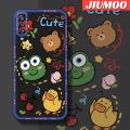 JIUMOO Case For Samsung A7 2018 Case Cartoon Cute Oil Frog Thin Shockproof Square Edge Silicone Casing Full Lens Cover Camera Protect Cases Softcase. 