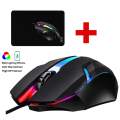3-in-1 Gaming Combo –  RGB Wired Keyboard (Splash-Proof, Soft Keys), RGB Mouse  & Free Mouse Pad | Complete Gaming Setup for  PC Computer Game  & Laptop – Special Discount Offer - 112 Keys - By Panorama. 
