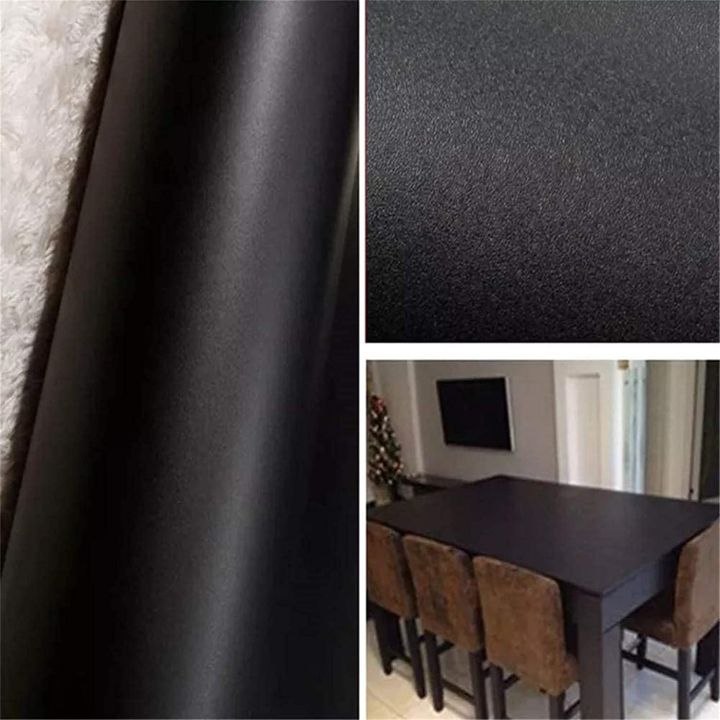 Matte%20Black%20Wallpaper%20Peel%20and%20Stick%20Wallpaper%20Vinyl%20Self%20Adhesive%20Decorative%20Film%20for%20Furniture%20Kitchen%20Counter%20Top%20Cabinets%20(12"%20X%2060")%20-%20Image%206