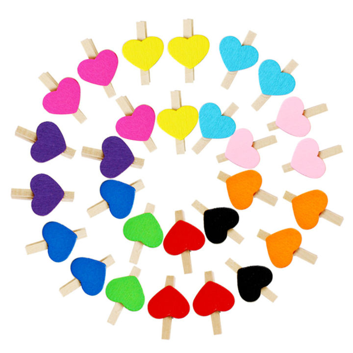 Bachelorette Home Clips Shape Decorations Party Clothes Pegs Heart Loving Mini
