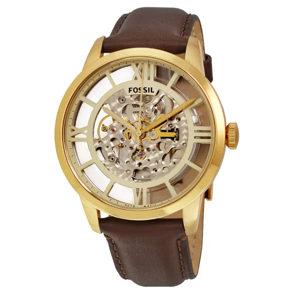 Fossil townsman rose gold best sale