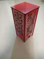 Table Lamp, Wooden Square Laminated MDF, Laser Cut, Home Decor. 