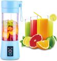 USB Rechargeable Juicer Blender 6 Blades Electric Blender Mini Portable Personal Size Juicer Cup USB Rechargeable Mixer 380ml Food Grade Water Bottle Portable Fruit Juicer Machine. 
