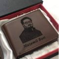 CUSTOMIZE NAME AND PICTURE ENGRAVED WALLET WITH BOX PACKING (PERFECT GIFT TO SEND YOUR FATHER , HUSBAND , FIANCE OR ANY ONE). 