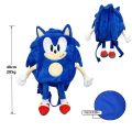 Sonic Sonic Backpack Plush Toy Super Sound Mouse Hedgehog Sonic Cartoon Plush Doll Children's Bag. 