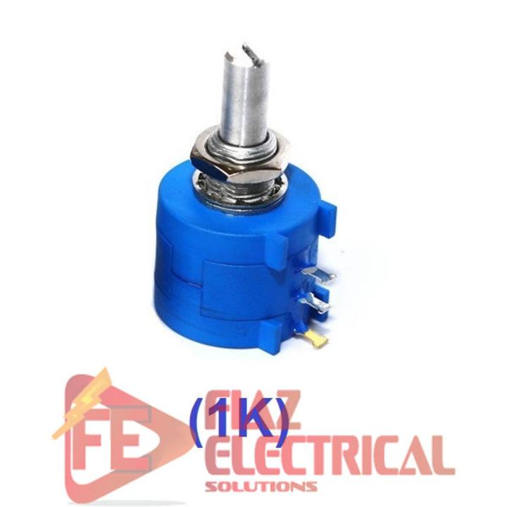 (1K ohm) Precision Variable Resistor Potentiometer (3590S-102L) Wire-wound multi-turn