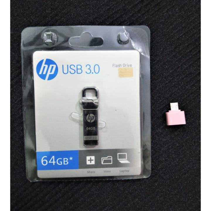 HP usb 16 gb/ 32 gb/ 64 gb 3.1 flash drive - Hp metallic usb with free OTG connector