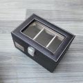3 Slots Watch Organizer Box 3 Grid Watch Box Smart Watch Storage Case. 