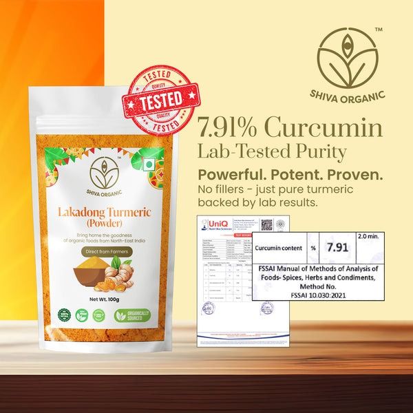 Lakadong Turmeric Powder - High Curcumin Haldi 100g | Daraz.pk