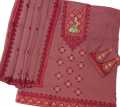 Commondo Purple Color 3 Piece Unstitch Sindhi Embroidery Suit/Traditional Suit/Sindhi Embroidery/Aari Embroidery Machine. 