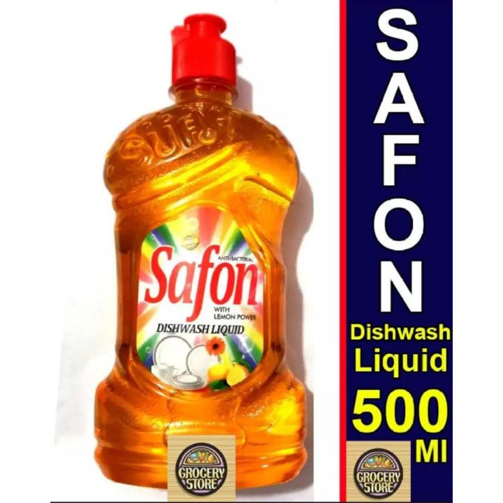 Safon Dishwash Liquid With Lemon Power Gel 500Ml