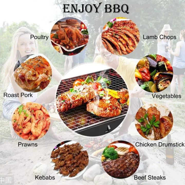 Charcoal%20Grill%20Barbecue%20Portable%20Grill,%20Stainless%20Steel%20Folding%20BBQ%20Grill%20Tabletop%20Outdoor%20Camping%20Picnic%20Burner/Barbecue%20Grill%20Portable%20Book%20Style%20-%20Image%205