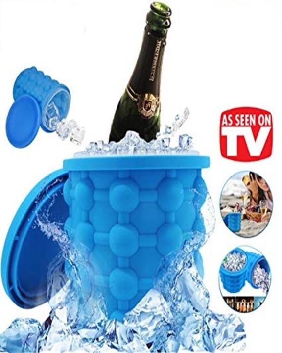 Magic Ice Cube Maker Magic Ice Cube Maker Genie Silicone Rubber Ice Tray Mould