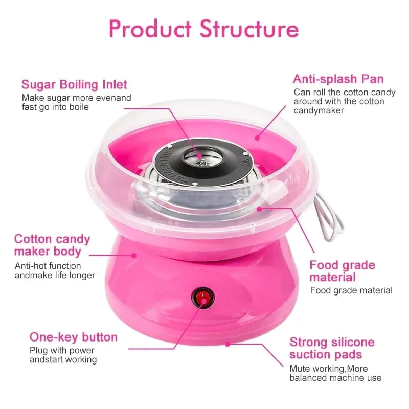 Mini Electric Candy floss Machine DIY Sweet Sugar