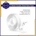 Keep Smiling  3 Meter Double Sided Adhesive Nano Tape Transparent. 