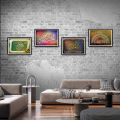 4 pieces Islamic picture frame set photo{ 5x7size}wall decoration photo frame. 