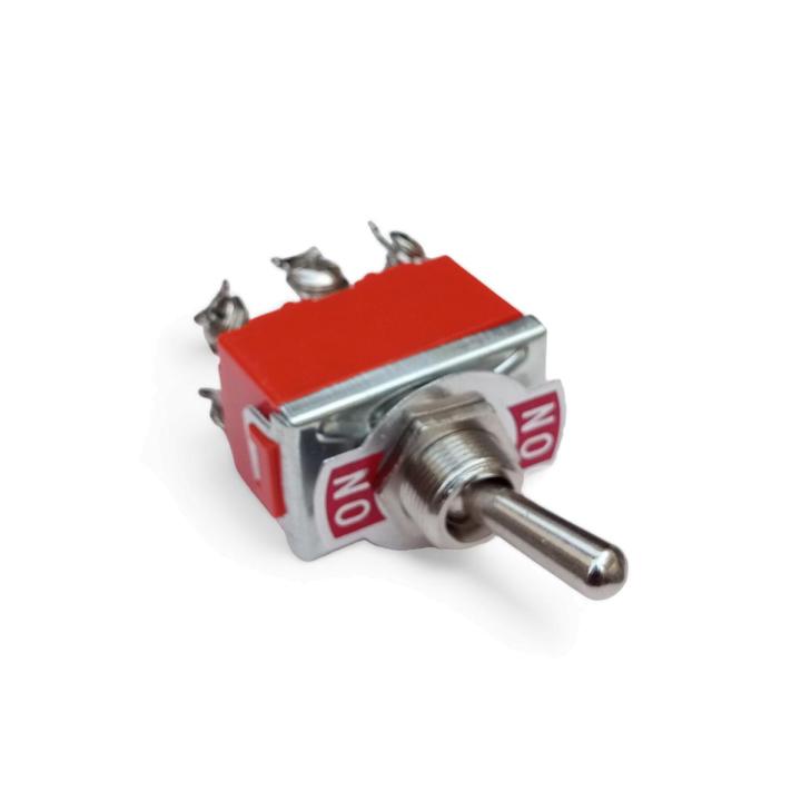 Microschakelaar 15A 250VAC 6PIN ON-ON E-TEN1321 tuimelschakelaar tuimelschakelaar netschakelaar (kleur: oranje 1321