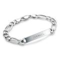 silver coustamiz bracelet for boys and man. 