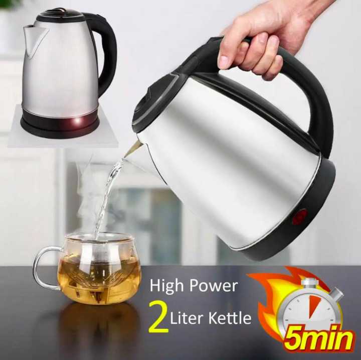 electric kettle stainless steel thermo cup capacity 2 liter