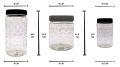 18 Jar Complete Set Kitchen Canister / Candy Jar/ Snack Jar / Spice Jar / Grocery Jar / Masala Storage Jar For Kitchen set 250ml / 500ml / 1000ml. 