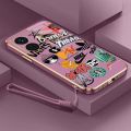 Casing For Vivo Y77 5G Y77E 5G Trendy Brand Camera Protection Phone Case Plating Edges Silicone Soft Cover With Free Lanyard. 
