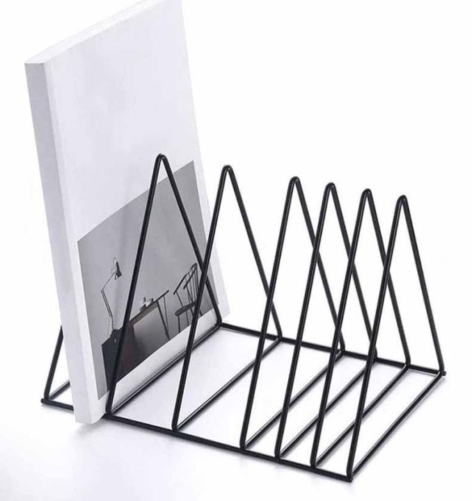Best%20%20File%20Holder%20Desk%20Organizer%20Triangle%20Wire%209%20Section%20Desktop%20Iron%20Book%20Stand%20Magazine%20Holder%20For%20Office%20Home%20Decoration%20-%20Image%207