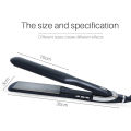 Ubeator - LED Display Ceramic Glaze Hair Straightener Flat Iron Electric Straightening Iron-593-Black. 