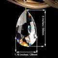 20Pcs Crystals,Clear Teardrop Crystal Chandelier Pendants Parts Beads,Hang Crystals For Chandeliers(50Mm,Clear). 